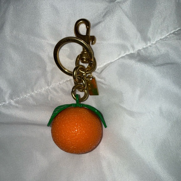 Life Like Orange Bag Charm/ Gold Hardware - Picture 3 of 4